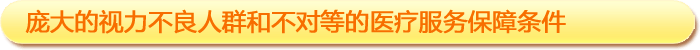 一、龐大的視力不良人群和不對等的醫(yī)療服務保障條件